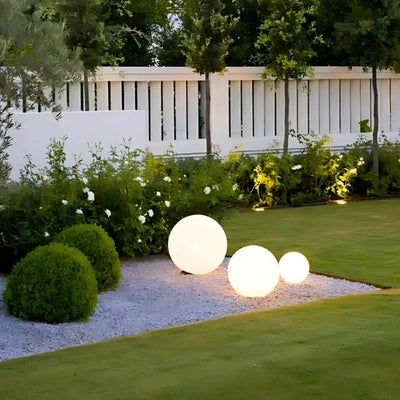 Lampe de jardin sphérique