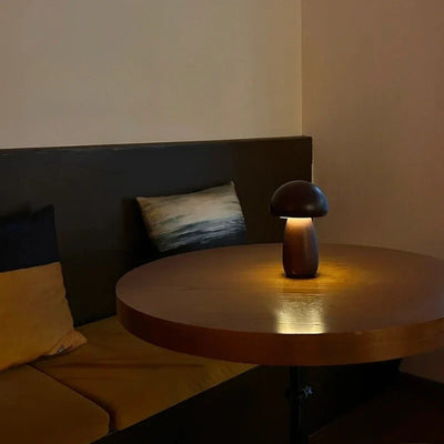 Lumishroom™ Lampe de table en bois