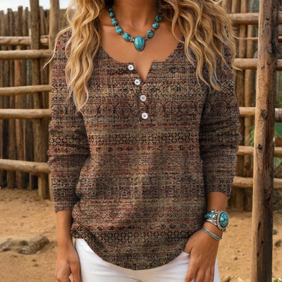 Blouse Décontractée Vintage