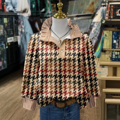 Blouse Décontractée Vintage