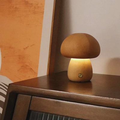 Lumishroom™ Lampe de table en bois