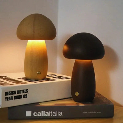 Lumishroom™ Lampe de table en bois