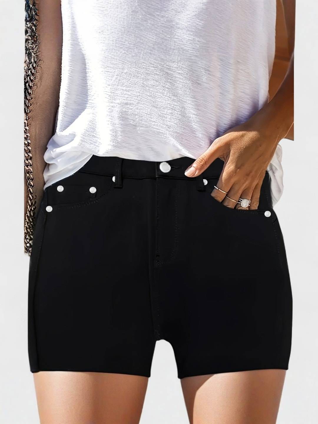 FLORIALE | Jean Noir Taille Haute