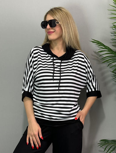 Maison Valmont™ | Ensemble Élégance Rayée