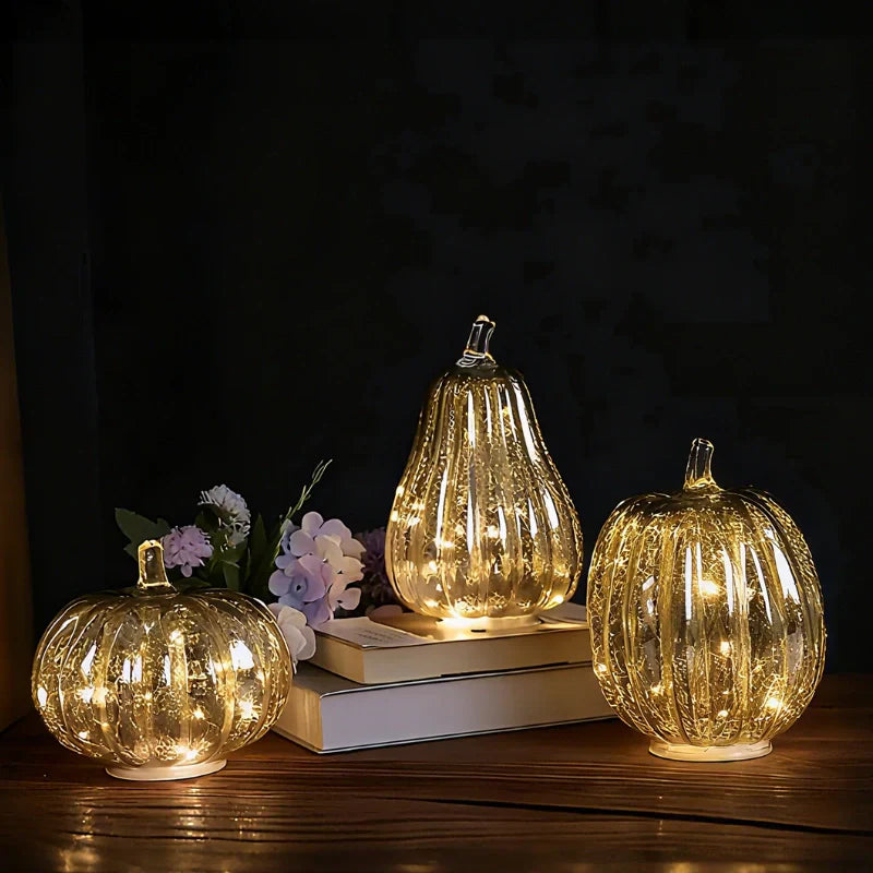 HarvestGlow™ Lampe en verre soufflé à la main