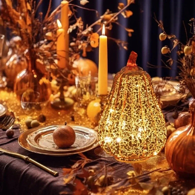 HarvestGlow™ Lampe en verre soufflé à la main