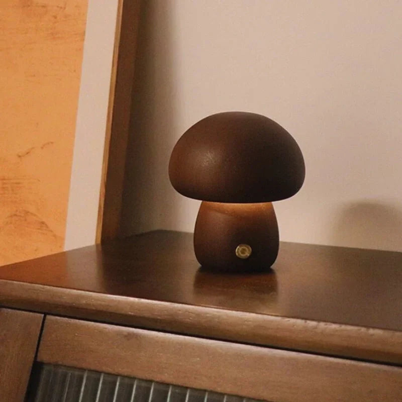 Lumishroom™ Lampe de table en bois