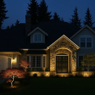 Projecteur solaire de jardin