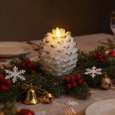 ForestHearth™ Bougies pomme de pin sans flamme