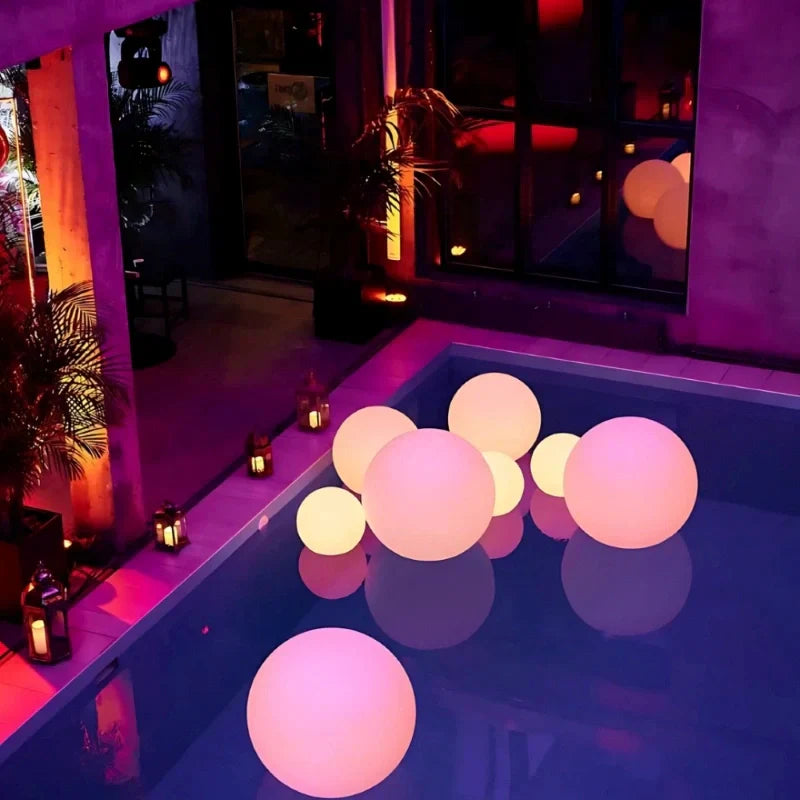 Lampe de jardin sphérique