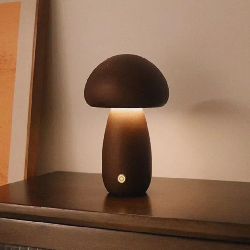 Lumishroom™ Lampe de table en bois