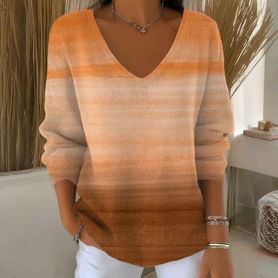 【Manches Longues】T-Shirt Dégradé Décontracté