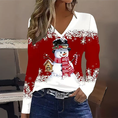 T-Shirt De Noël Décontracté