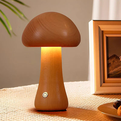 Lumishroom™ Lampe de table en bois