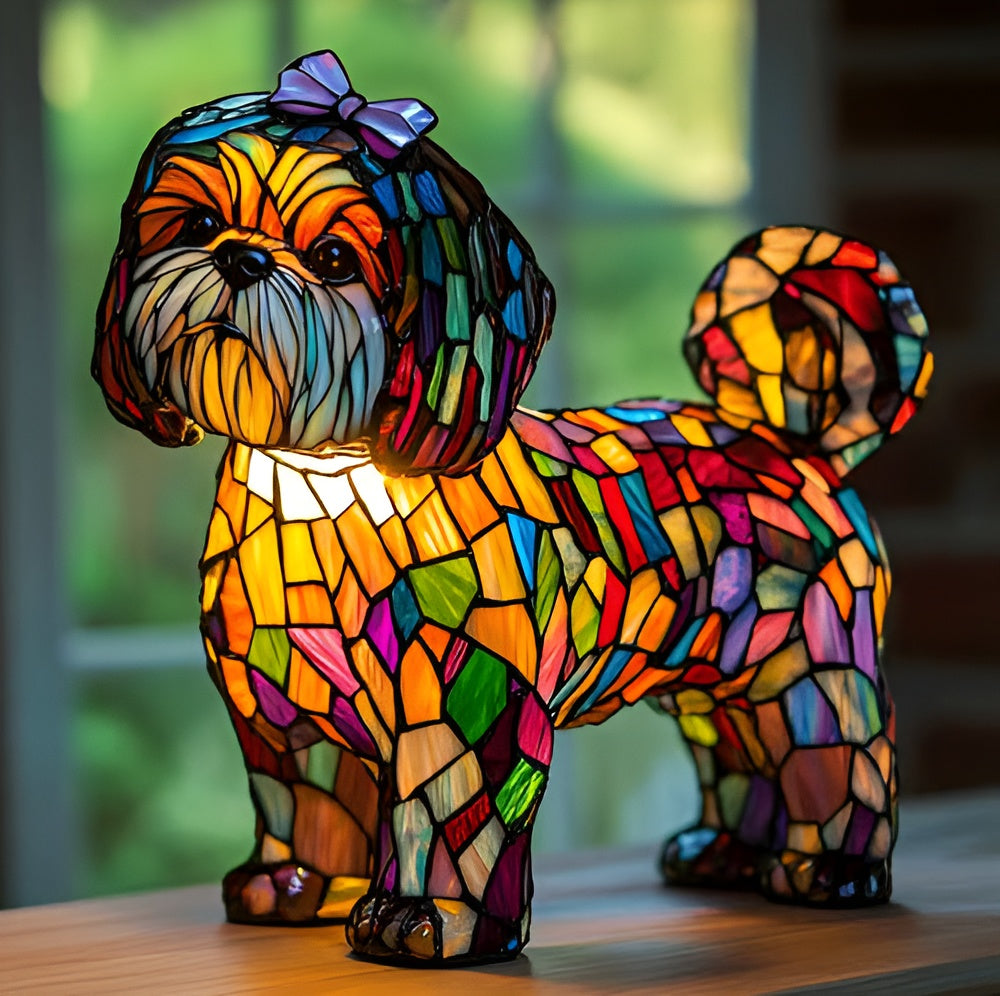 Mimine – Lampe pour chiens magique en verre coloré