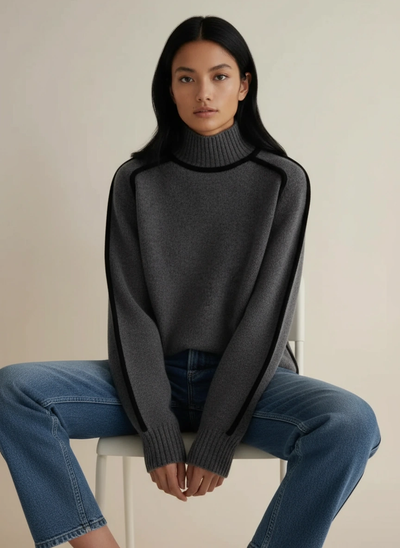 Céline™ | Pull Col Roulé Essential