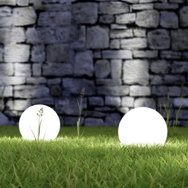 Lampe de jardin sphérique