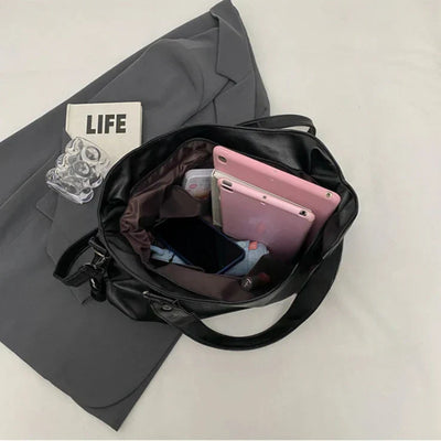 Lunelle - Large soft leather handbag