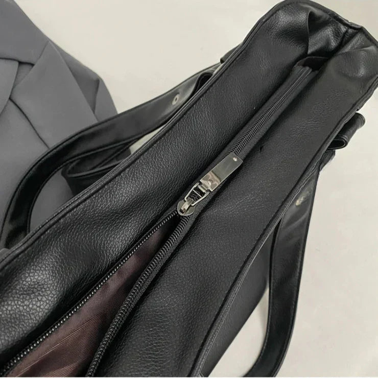 Lunelle - Large soft leather handbag