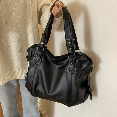 Lunelle - Large soft leather handbag