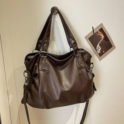 Lunelle - Large soft leather handbag
