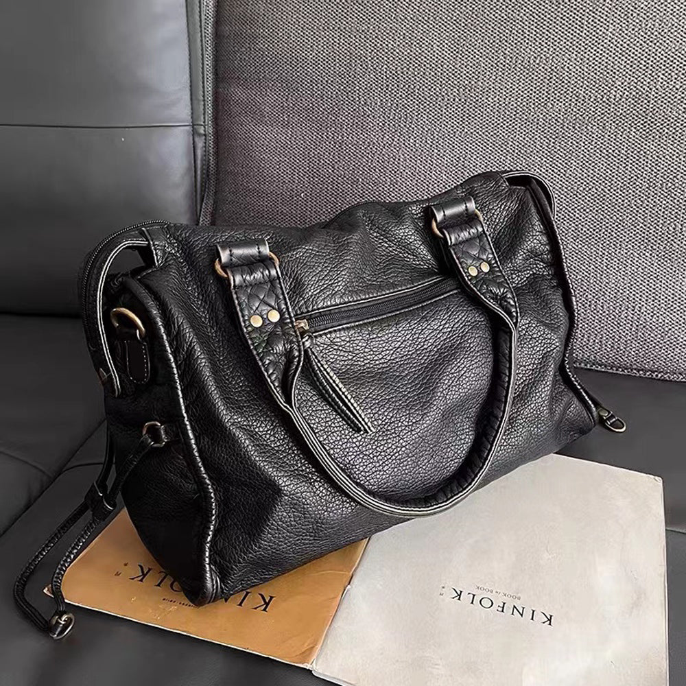 Black Handbag for Courses - RACHEL