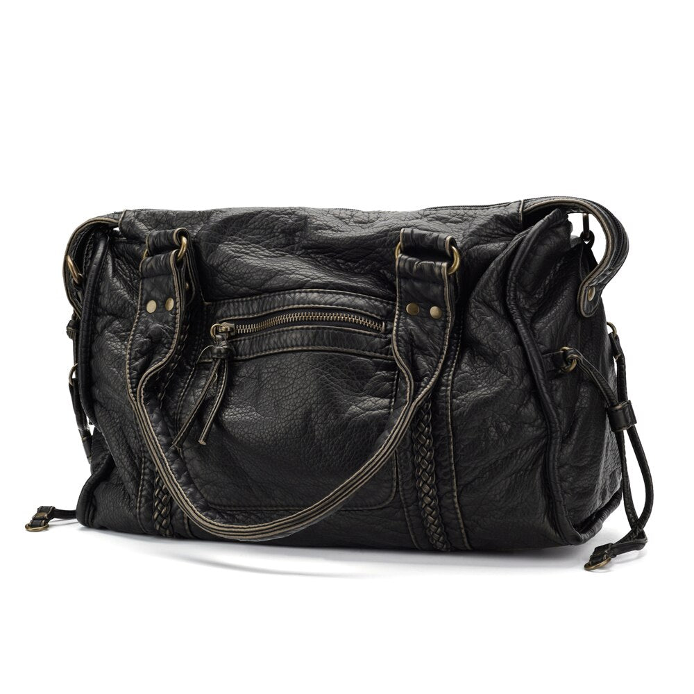 Black Handbag for Courses - RACHEL
