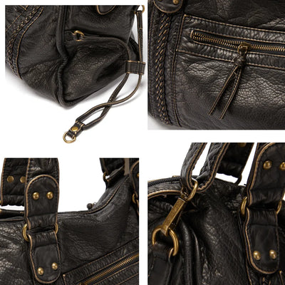 Black Handbag for Courses - RACHEL