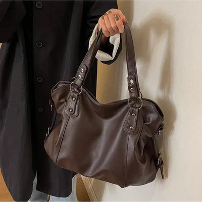 Lunelle - Large soft leather handbag