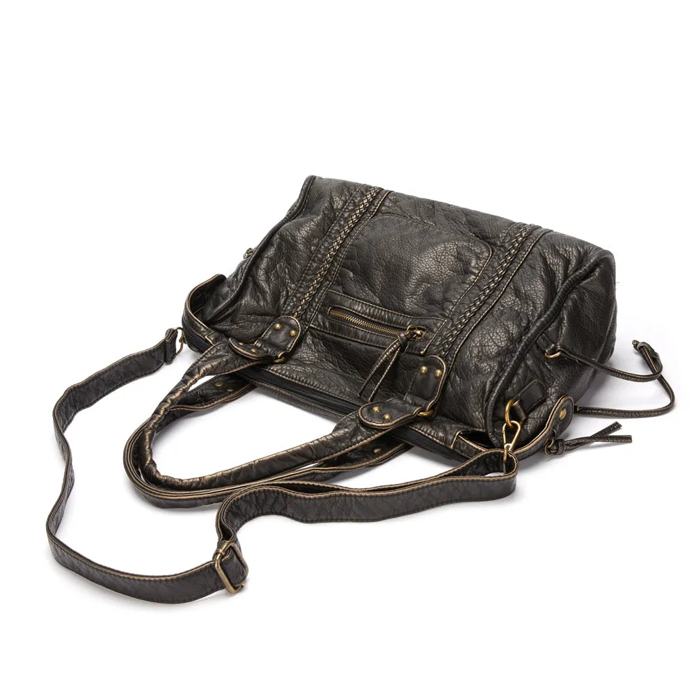 Black Handbag for Courses - RACHEL