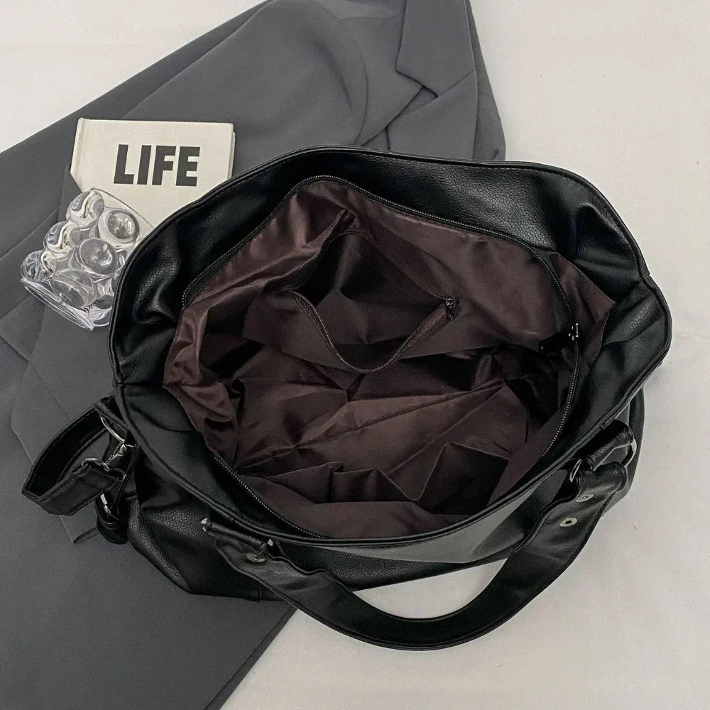 Lunelle - Large soft leather handbag