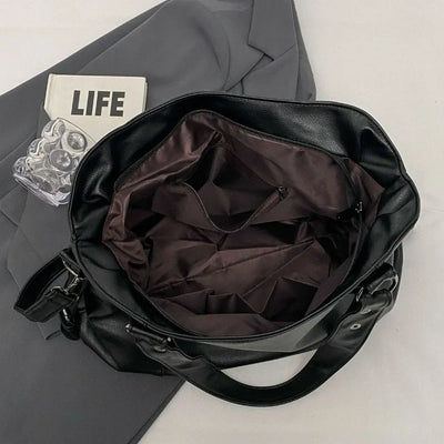 Lunelle - Large soft leather handbag