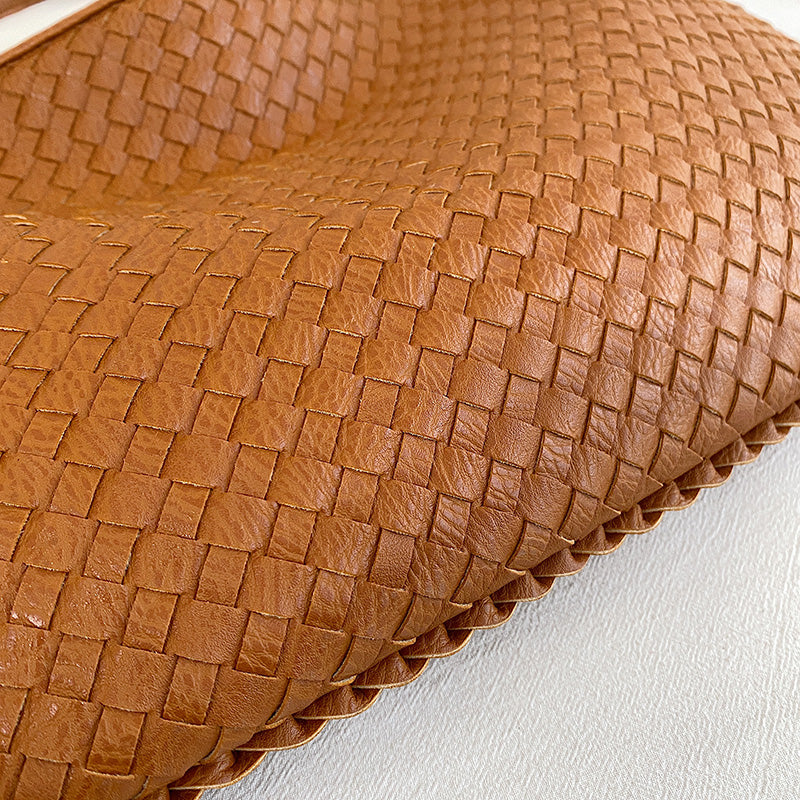Maria | Woven eco-leather shoulder bag