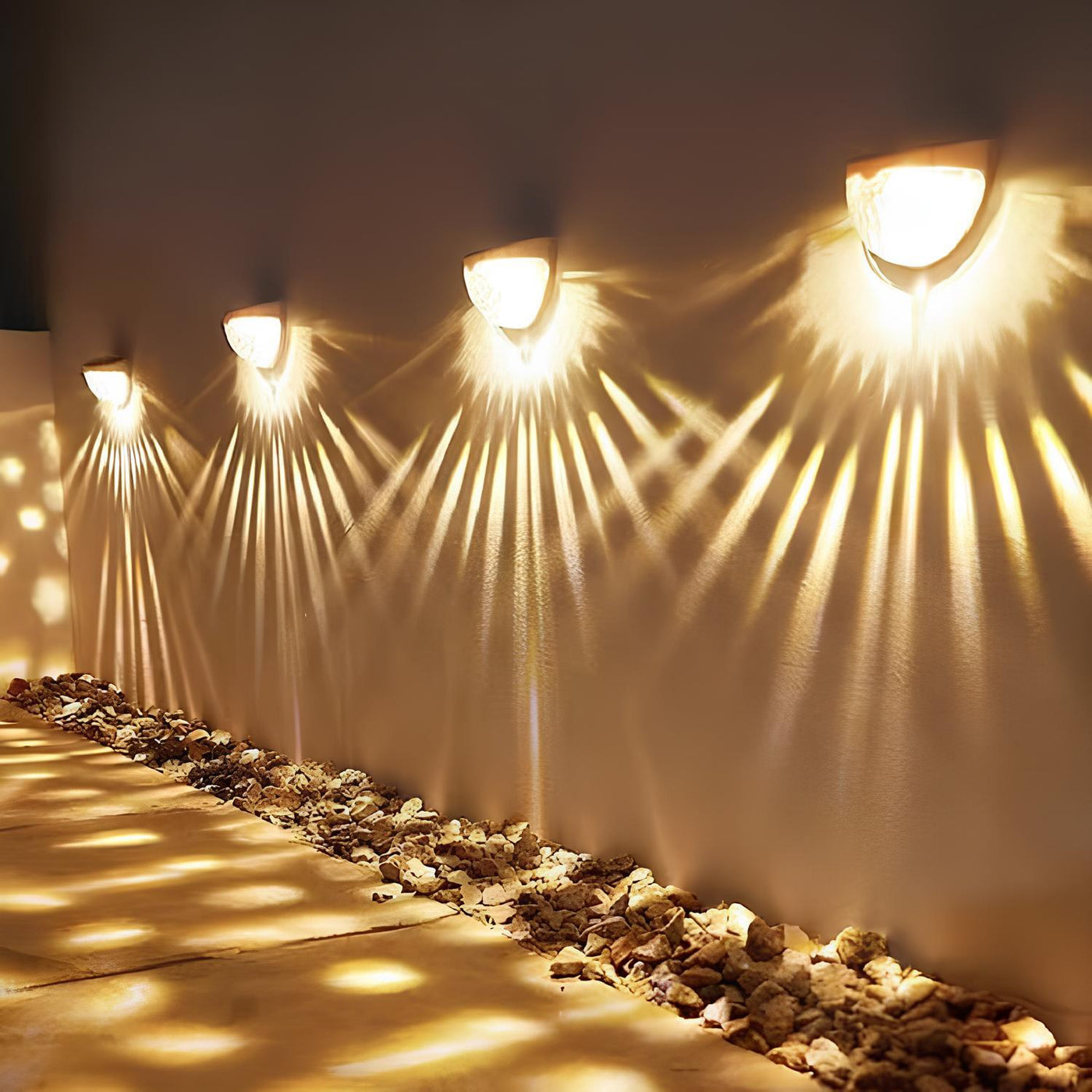 Lampe Murale Solaire d'Extérieur