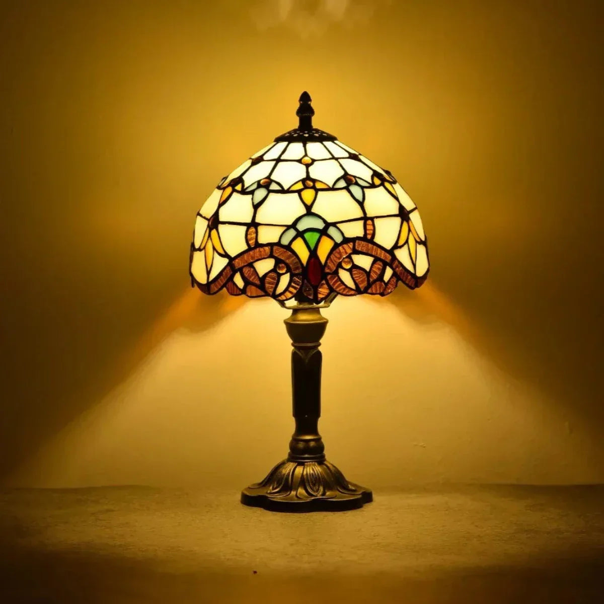 Lampe en verre ancien