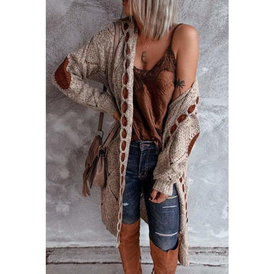 Cardigans À Capuche Décontractés Vintage