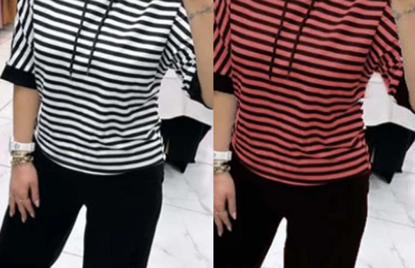 Maison Valmont™ | Ensemble Élégance Rayée