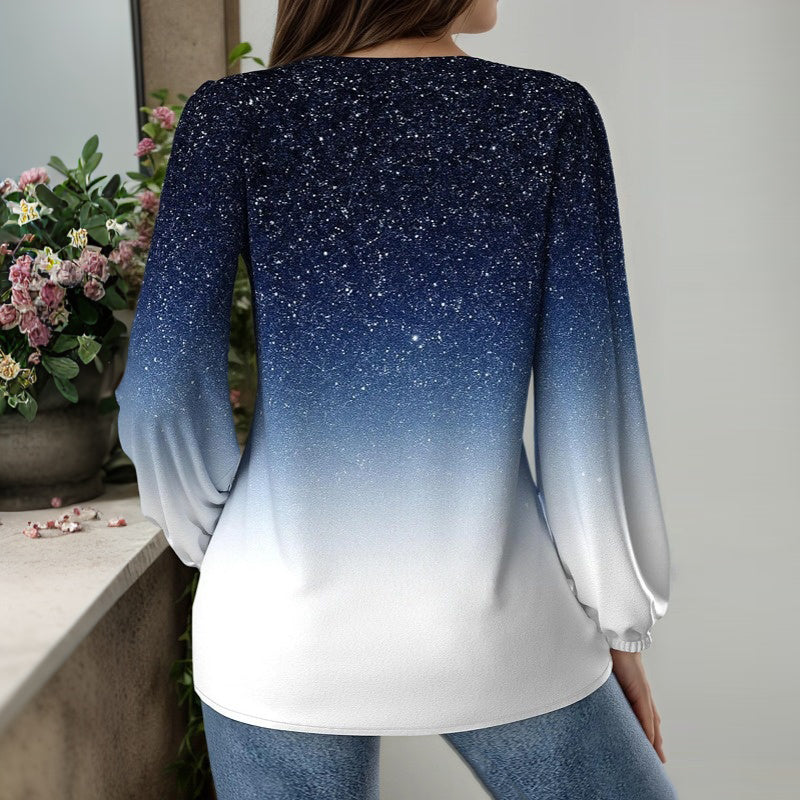 Blouse Décontractée À Dégradé