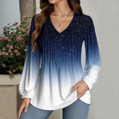 Blouse Décontractée À Dégradé